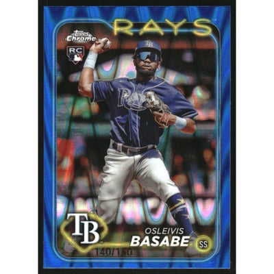 2024 Topps Chrome Blue RayWave Refractors #41 Osleivis Basabe