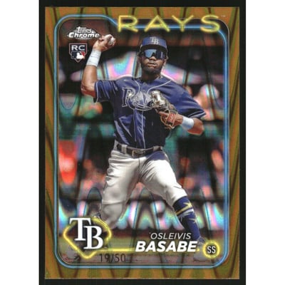 2024 Topps Chrome Gold RayWave Refractors #41 Osleivis Basabe