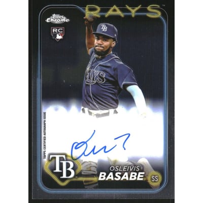 2024 Topps Chrome Rookie Autographs #RAOB Osleivis Basabe