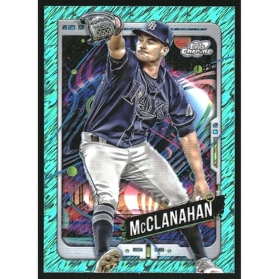 2024 Topps Cosmic Chrome Aqua Equinox Refractors #40 Shane McClanahan