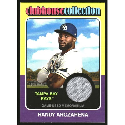 2024 Topps Heritage Clubhouse Collection Relics #CCRRA Randy Arozarena
