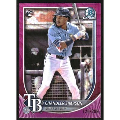 2025 Bowman Chrome Fuchsia Wave Refractors #18 Chandler Simpson