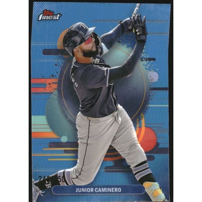 2025 Finest Sky Blue Refractors #124 Junior Caminero