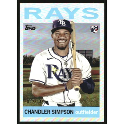 2025 Topps Archives Rainbow Foilboard #27 Chandler Simpson