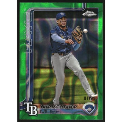 2025 Topps Chrome Green Lava Refractors #64 Christopher Morel