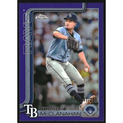 2025 Topps Chrome Purple Refractors #298 Shane McClanahan