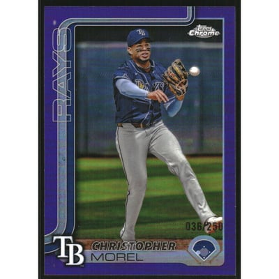 2025 Topps Chrome Purple Refractors #64 Christopher Morel