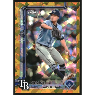 2025 Topps Chrome Sapphire Gold Refractors #298 Shane McClanahan