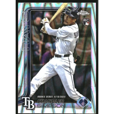 2025 Topps Chrome Update RayWave Refractors #USC17 Chandler Simpson