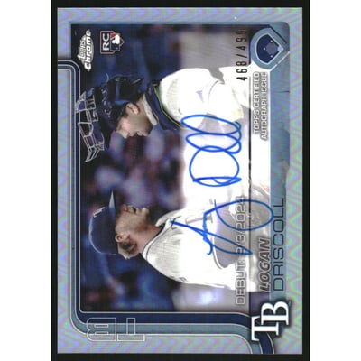 2025 Topps Chrome Update Rookie Debut Autographs Refractors #CRDALDR Logan Driscoll