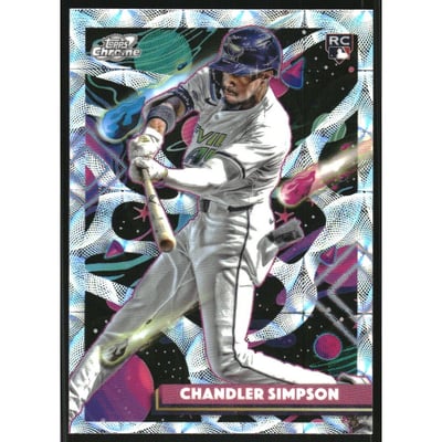 2025 Topps Cosmic Chrome Nucleus Refractors #162 Chandler Simpson