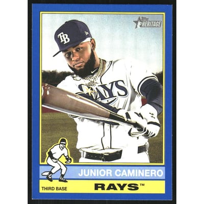 2025 Topps Heritage Blue Border #280 Junior Caminero