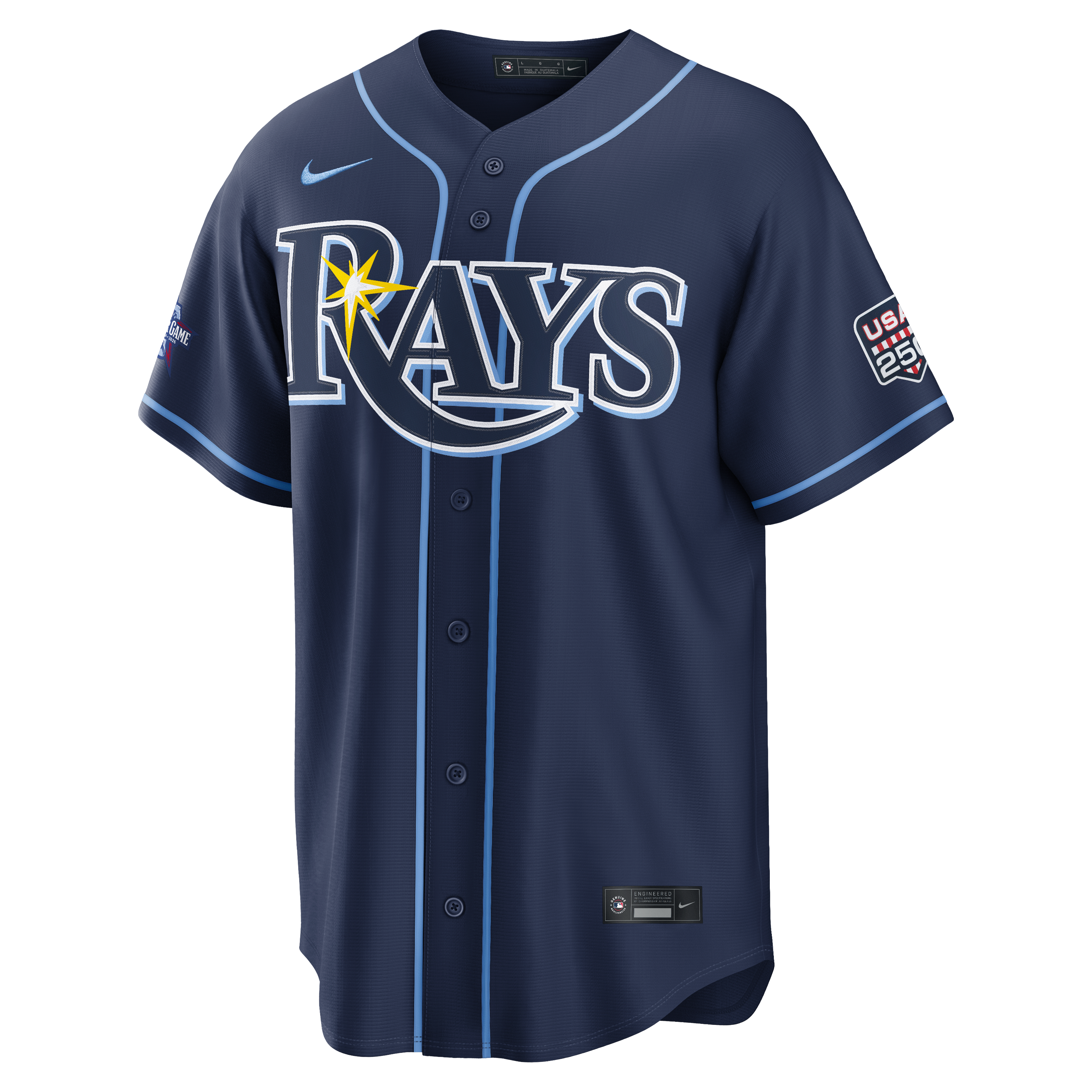 2026 All-Star Game Men's Tampa Bay Rays Junior Caminero Nike Navy Replica Jersey