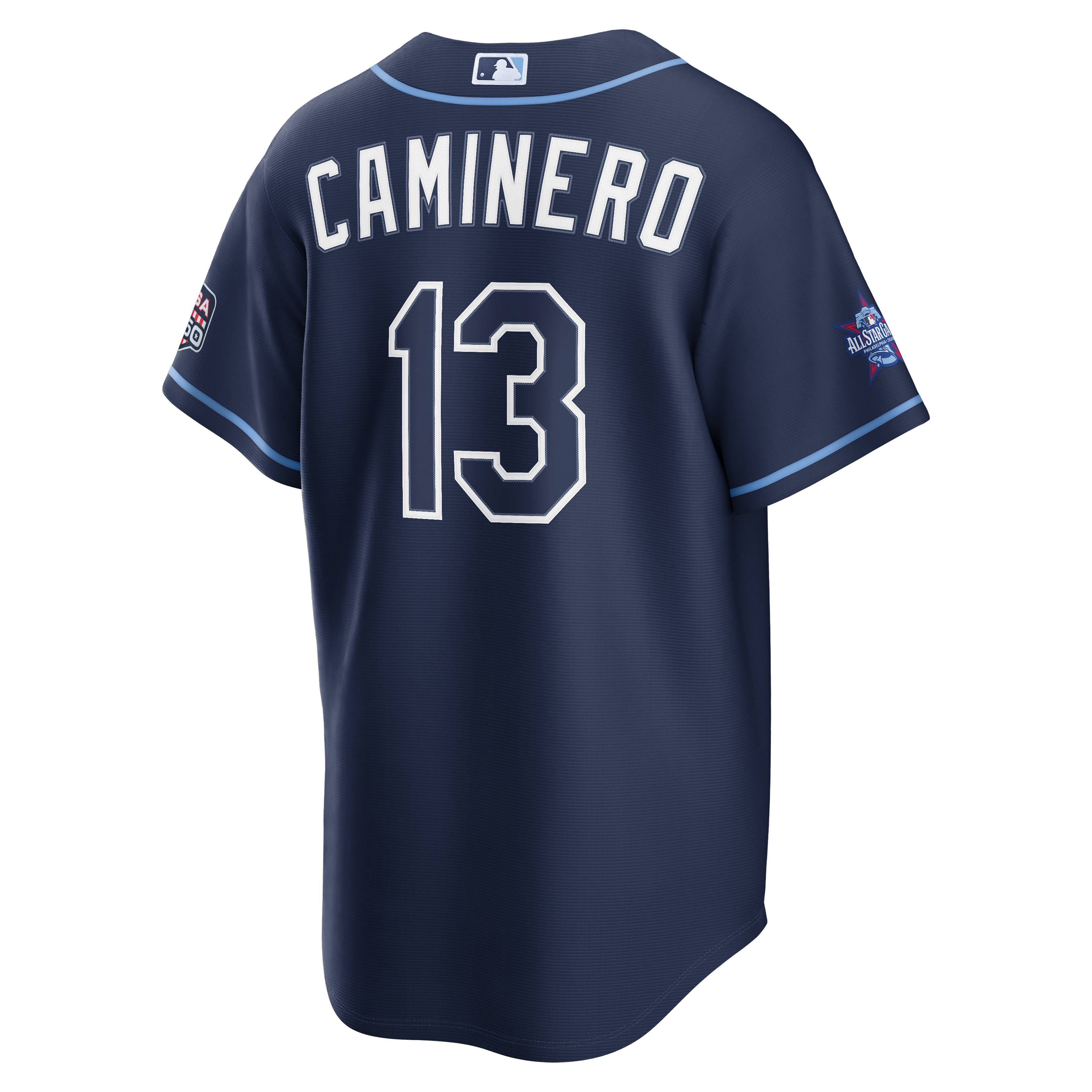 2026 All-Star Game Men's Tampa Bay Rays Junior Caminero Nike Navy Replica Jersey