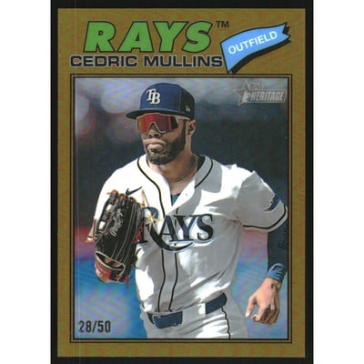 2026 Topps Heritage Chrome Gold Refractors #284 Cedric Mullins