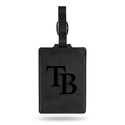 Tampa Bay Rays Ultra Suede Luggage Tag - Black