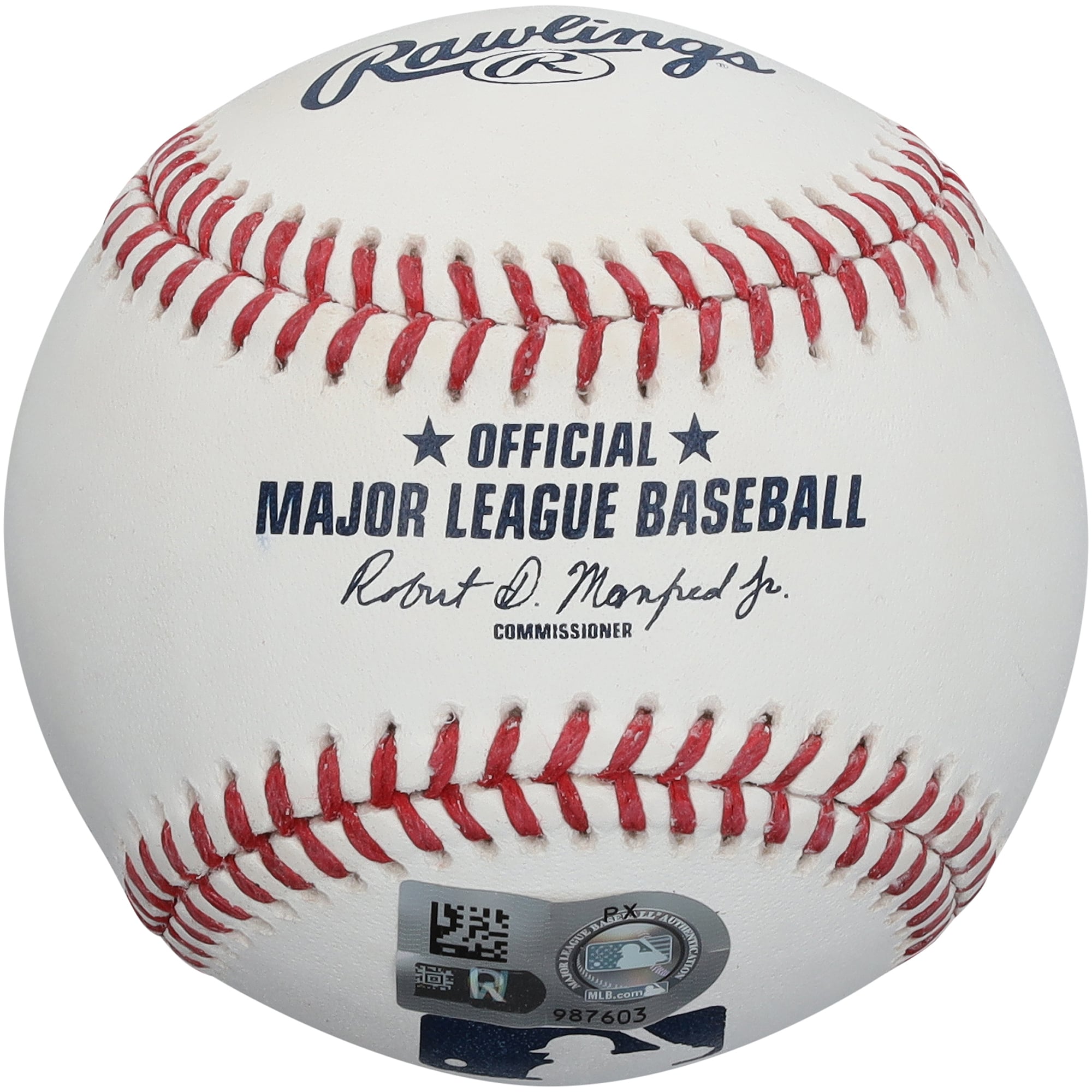 Balle de baseball autographiée par Junior Caminero des Tampa Bay Rays avec l'inscription « La Maxima »