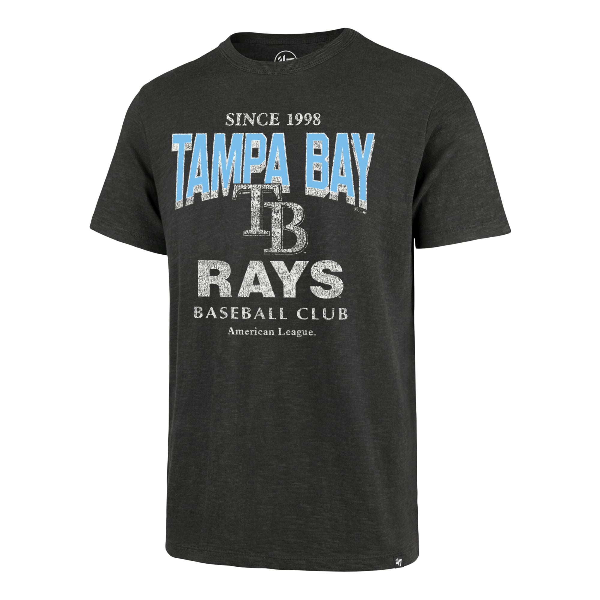 T-shirt homme '47 Charcoal Tampa Bay Rays Head On Scrum