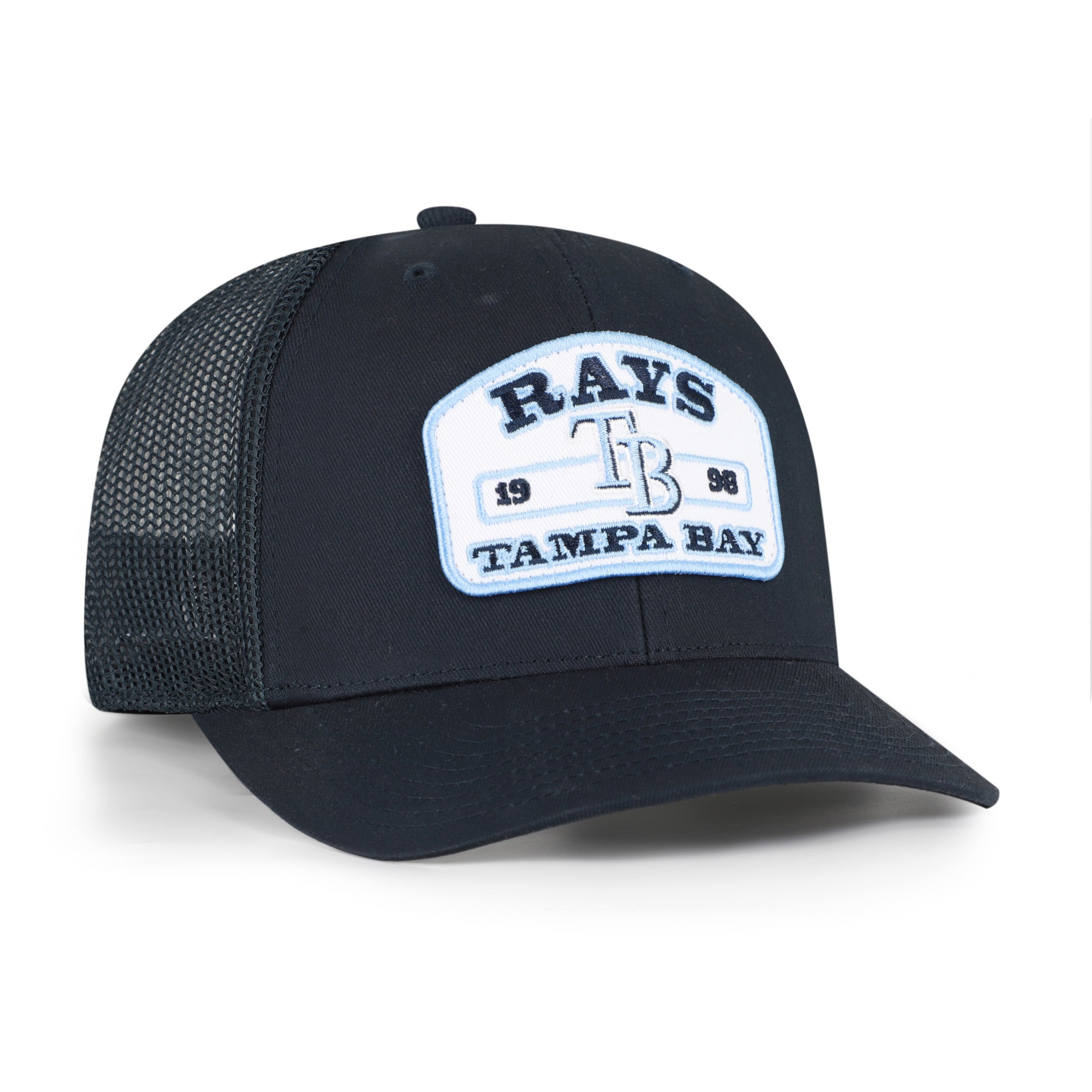 Men's '47 Navy Tampa Bay Rays Roadway Trucker Snapback Hat