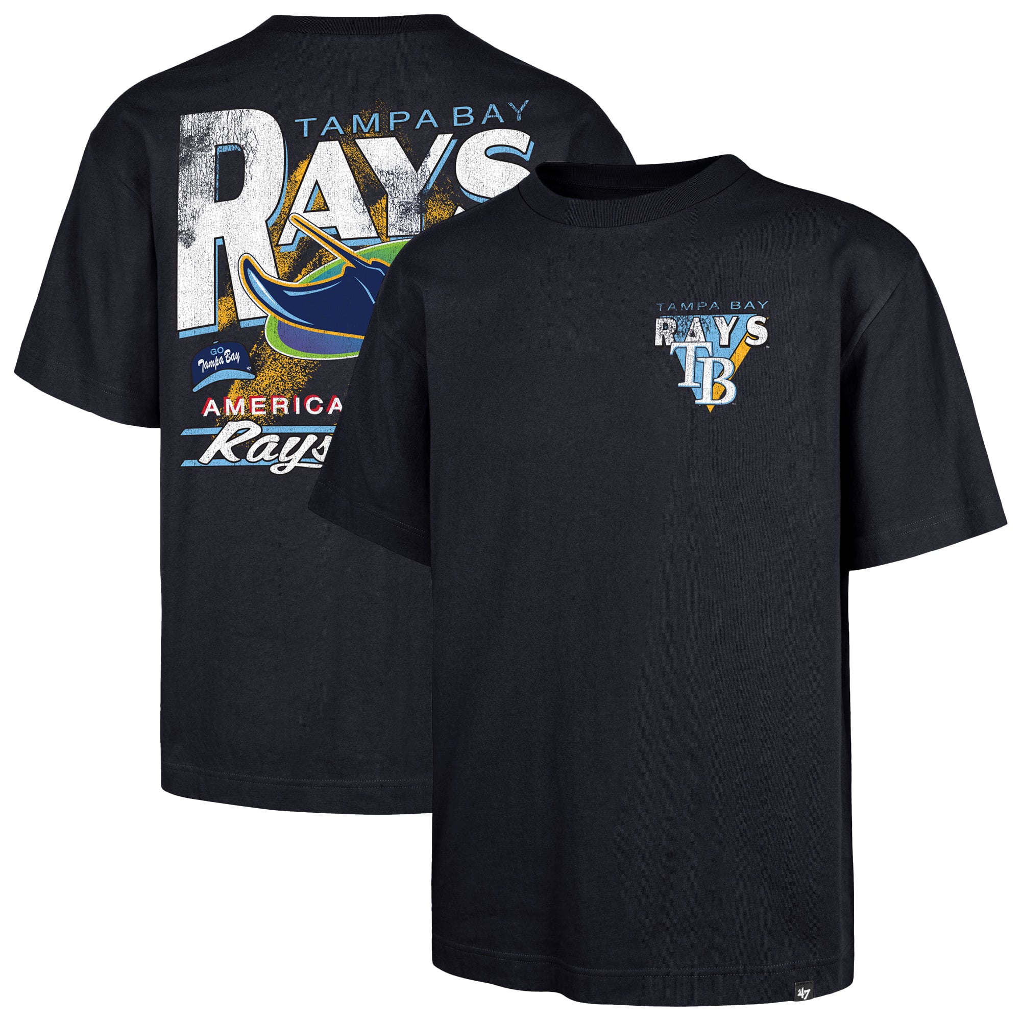 T-shirt homme '47 Navy Tampa Bay Rays Under Bar Foundation