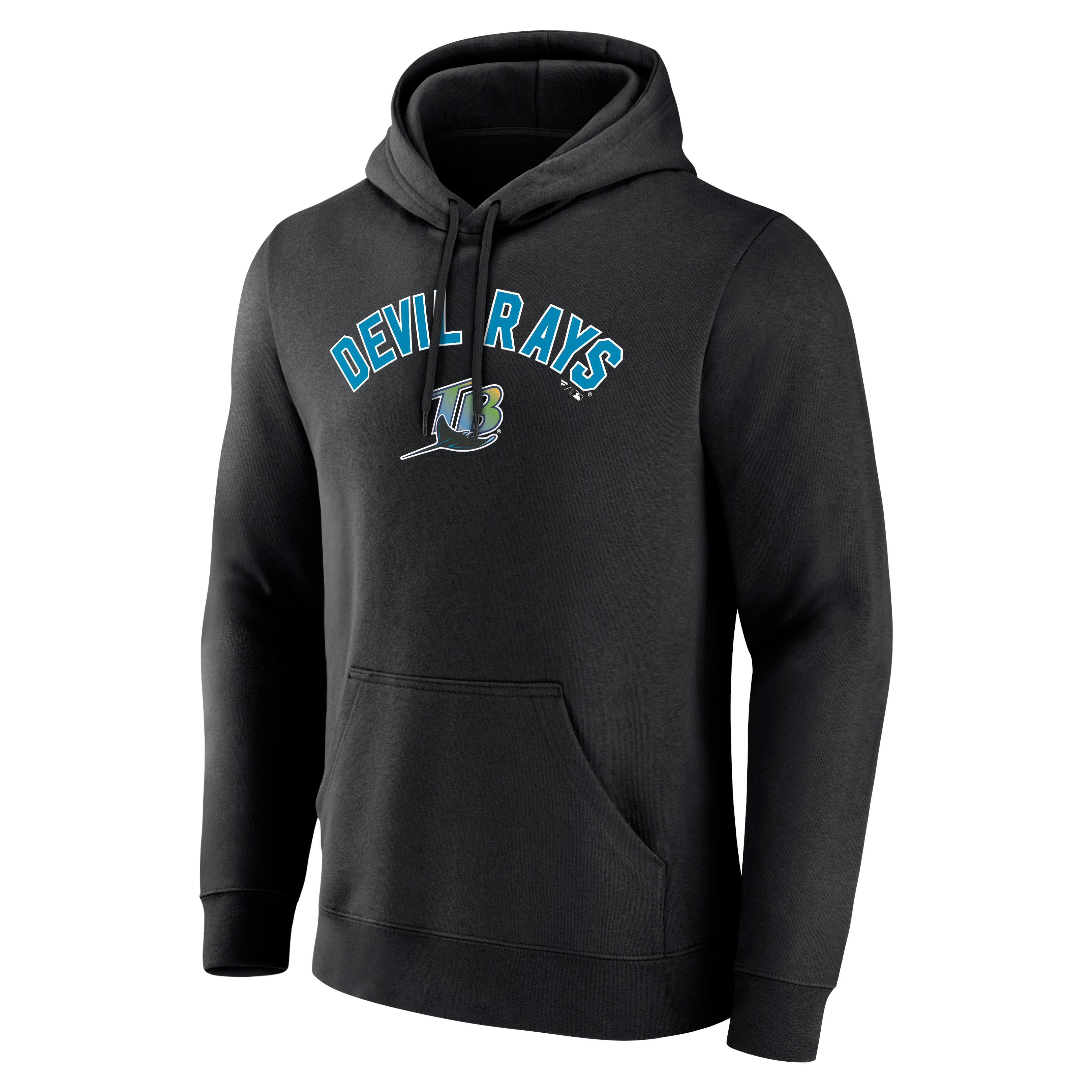 Men's Black Tampa Bay Rays Cooperstown Collection Winning Streak Personalized Name & Number Hoodie