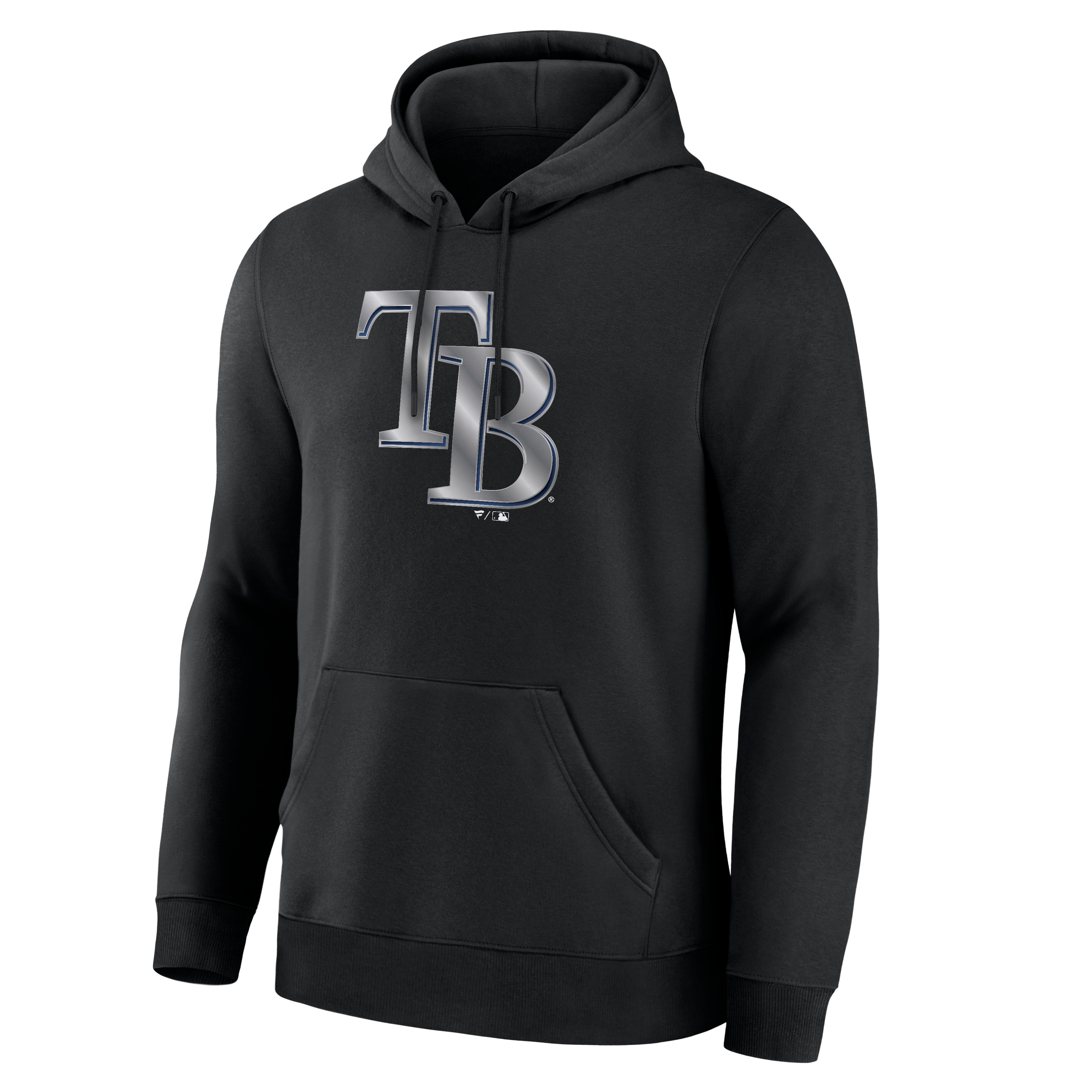 Men's Black Tampa Bay Rays Metallic Mascot Hoodie