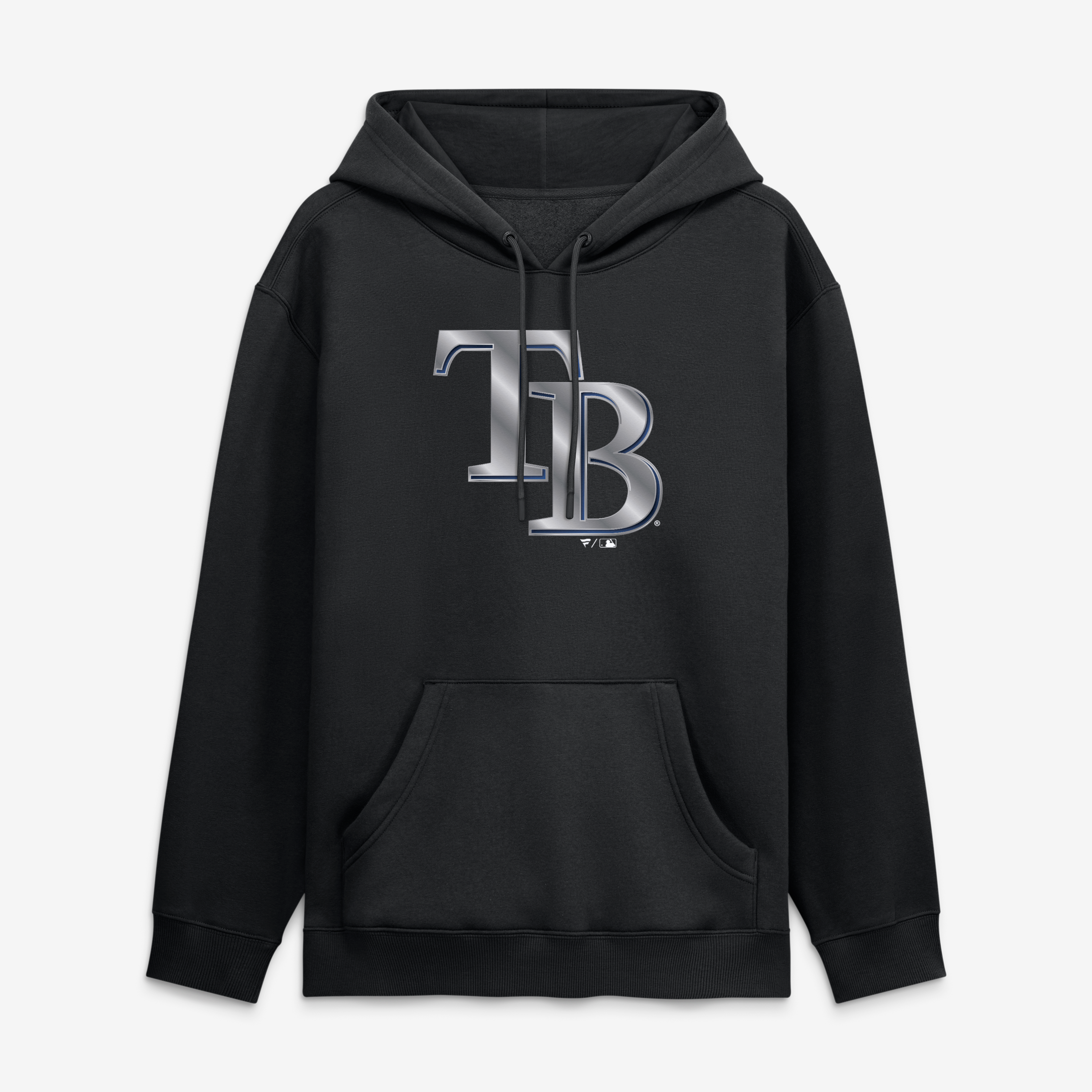 Men's Black Tampa Bay Rays Metallic Mascot Hoodie
