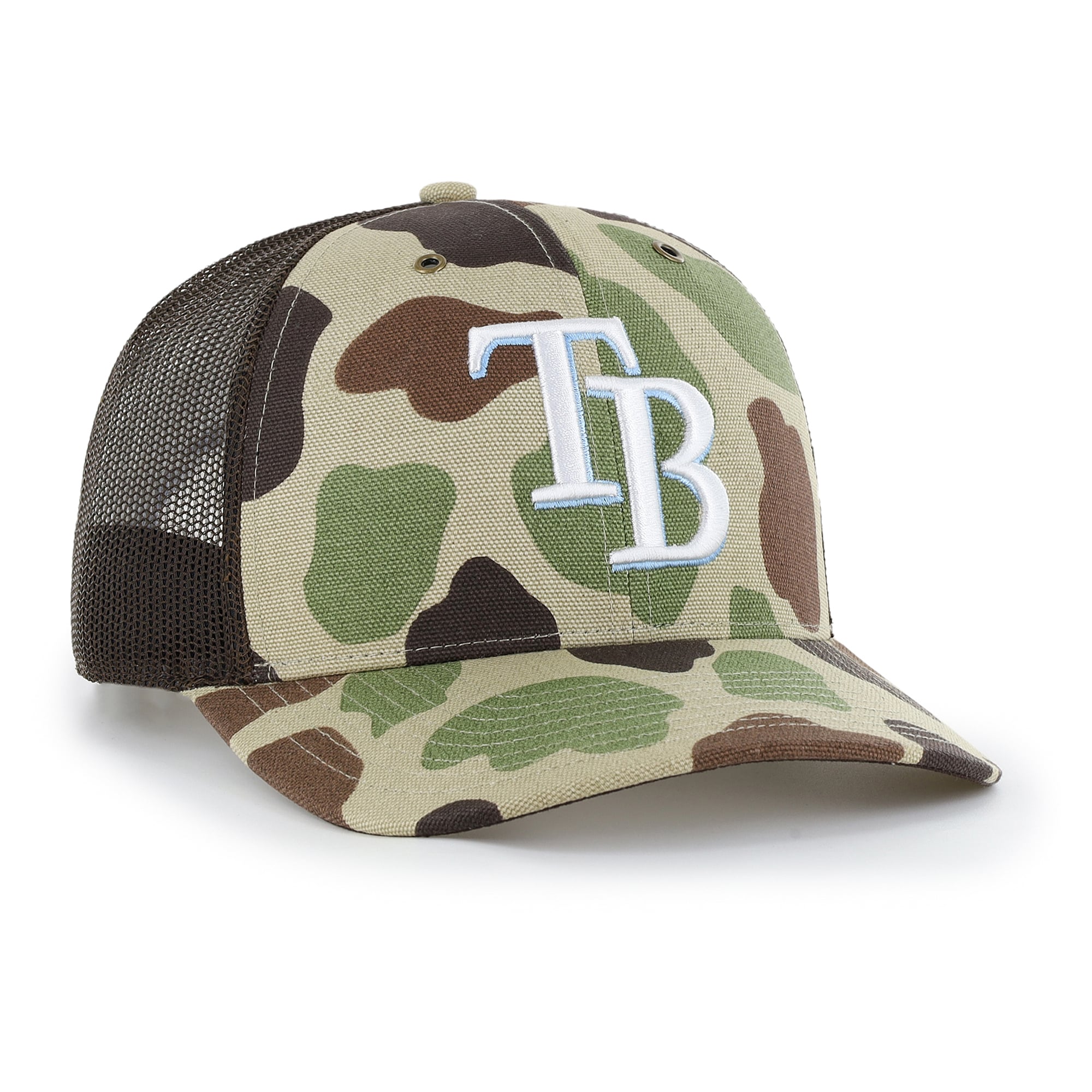 Casquette trucker ajustable Carhartt x '47 Camo Tampa Bay Rays Duck pour homme