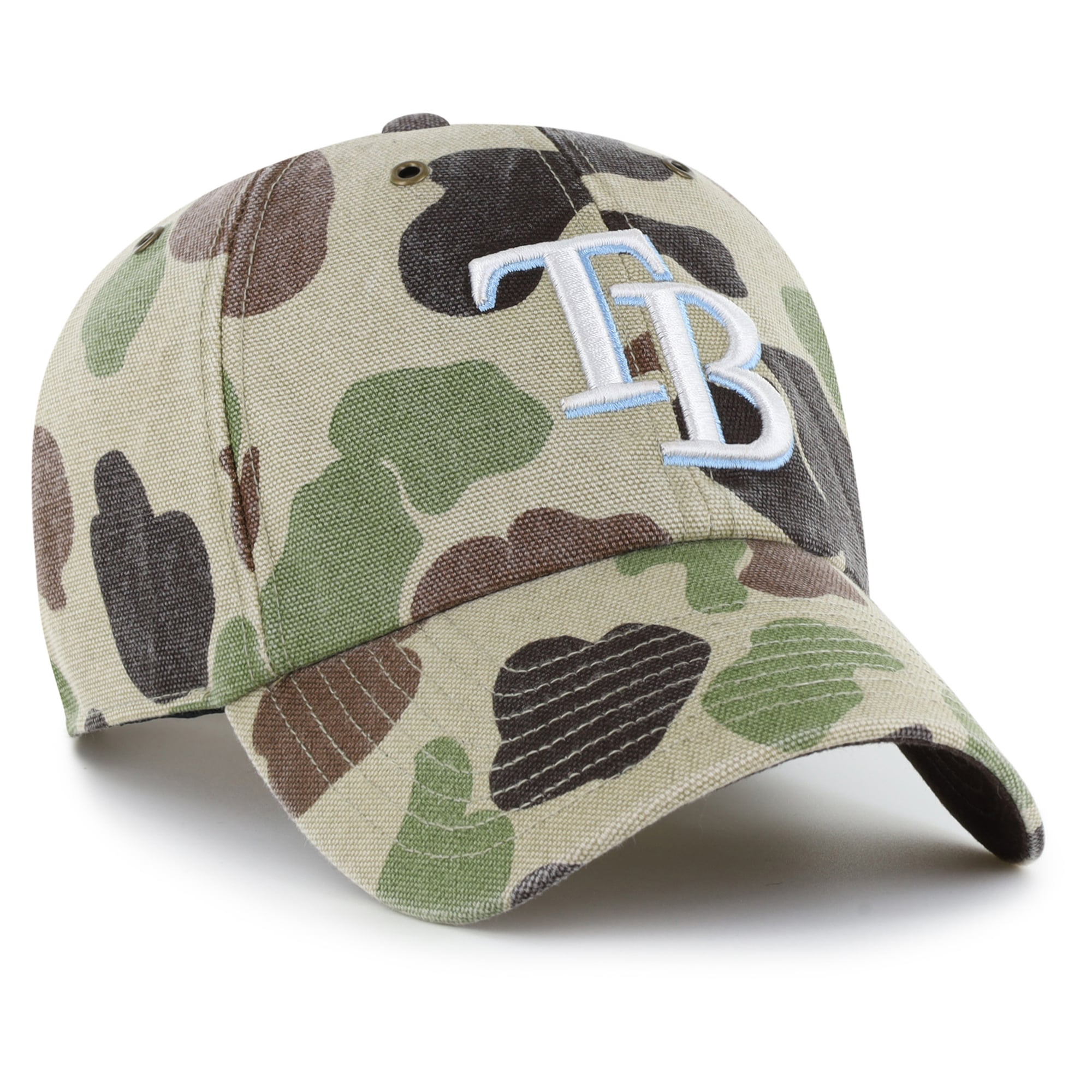Casquette ajustable Carhartt x '47 Camo Tampa Bay Rays Duck Clean Up pour homme
