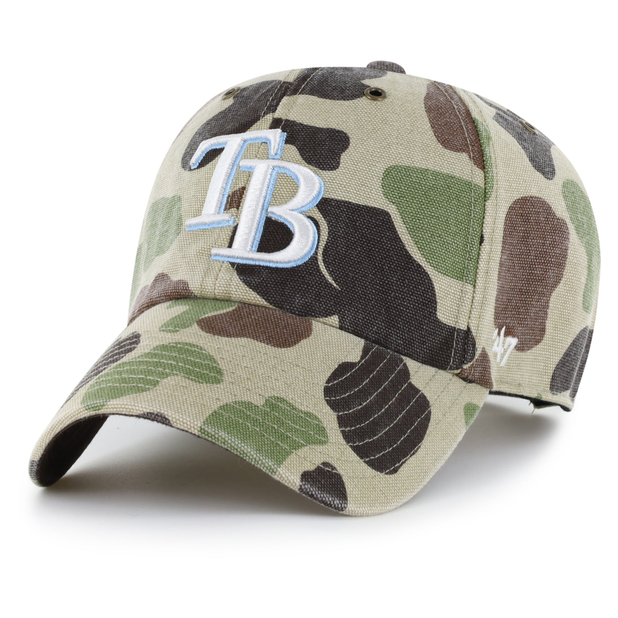 Casquette ajustable Carhartt x '47 Camo Tampa Bay Rays Duck Clean Up pour homme
