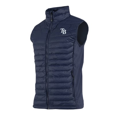 Tampa Bay Rays Columbia  Powder Pass Hybrid Full-Zip Vest - Navy