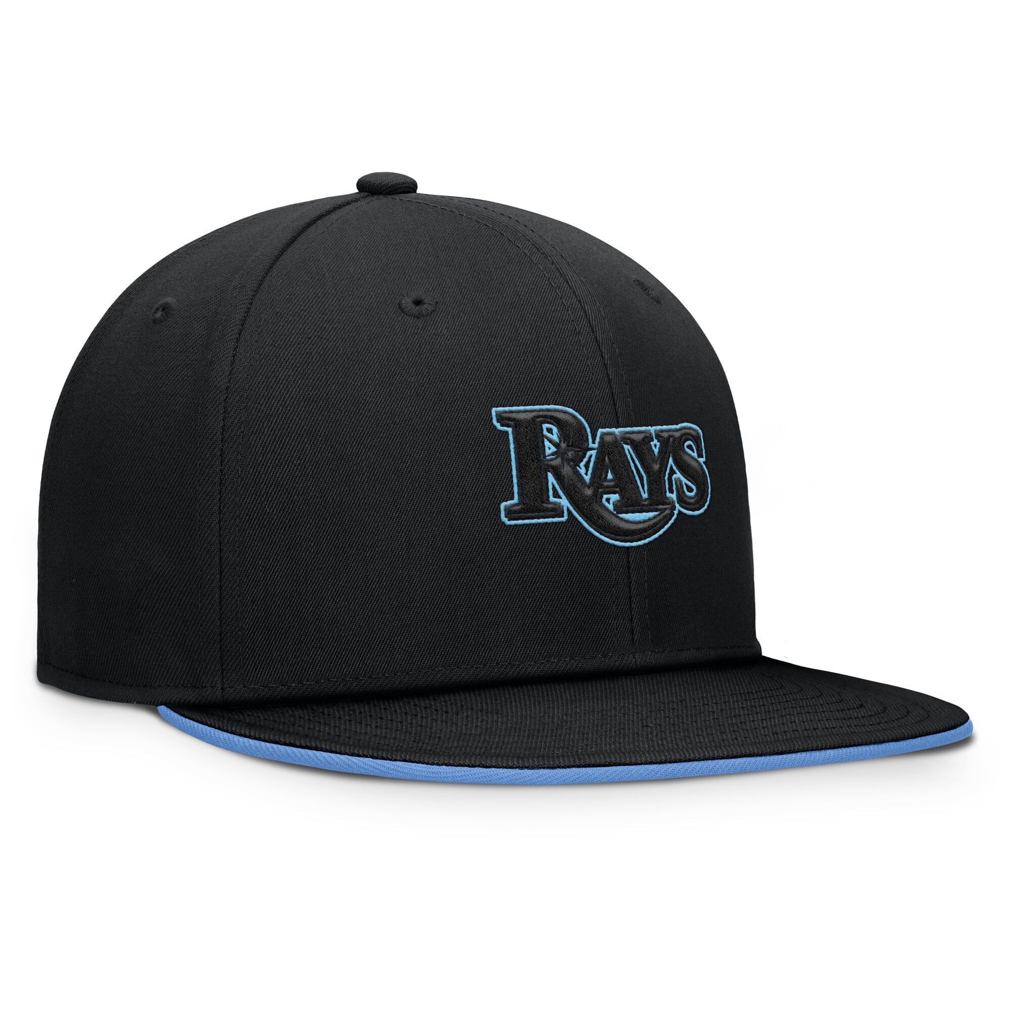 Men's Fanatics Black Tampa Bay Rays Glint Snapback Hat