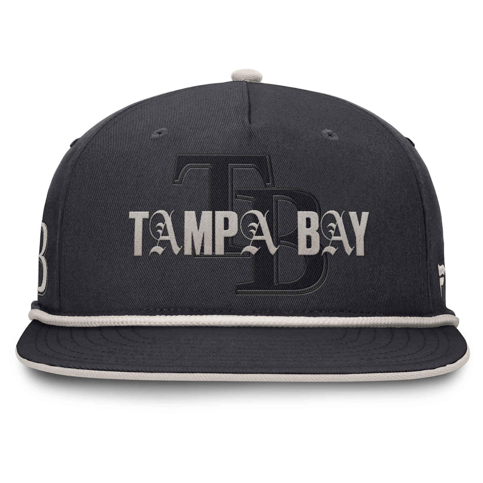 Men's Fanatics Graphite Tampa Bay Rays Gapper Snapback Hat