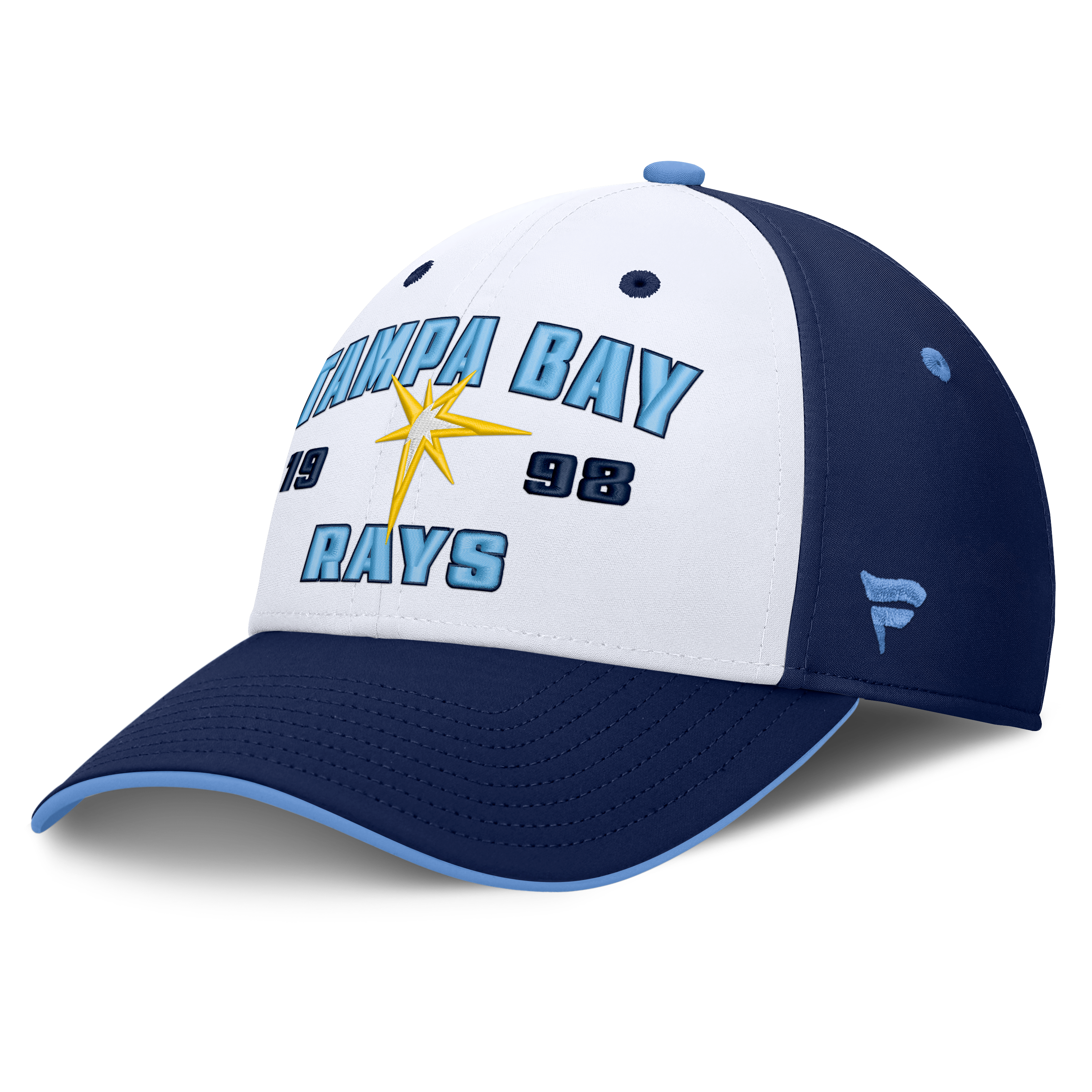 Men's Fanatics Navy/White Tampa Bay Rays Jammed Structured Flex Hat