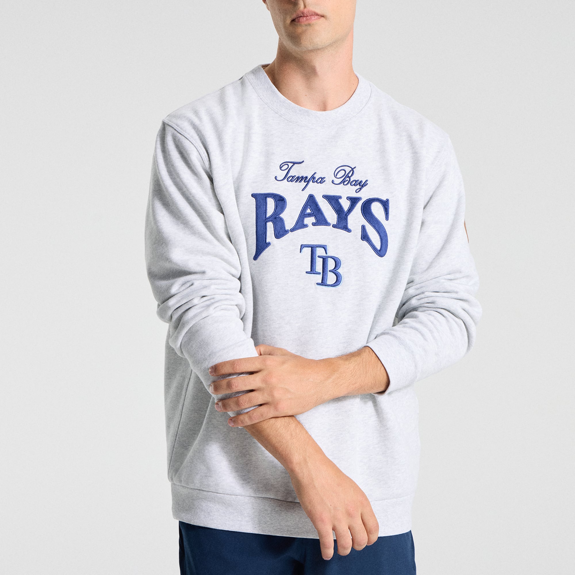 Men's lululemon Heathered Core Ultra Light Grey Tampa Bay Rays Steady State Sweatshirt