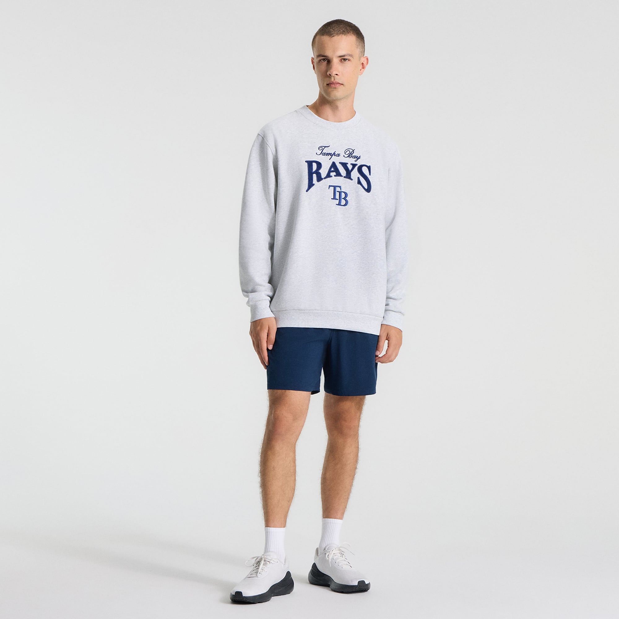 Men's lululemon Heathered Core Ultra Light Grey Tampa Bay Rays Steady State Sweatshirt