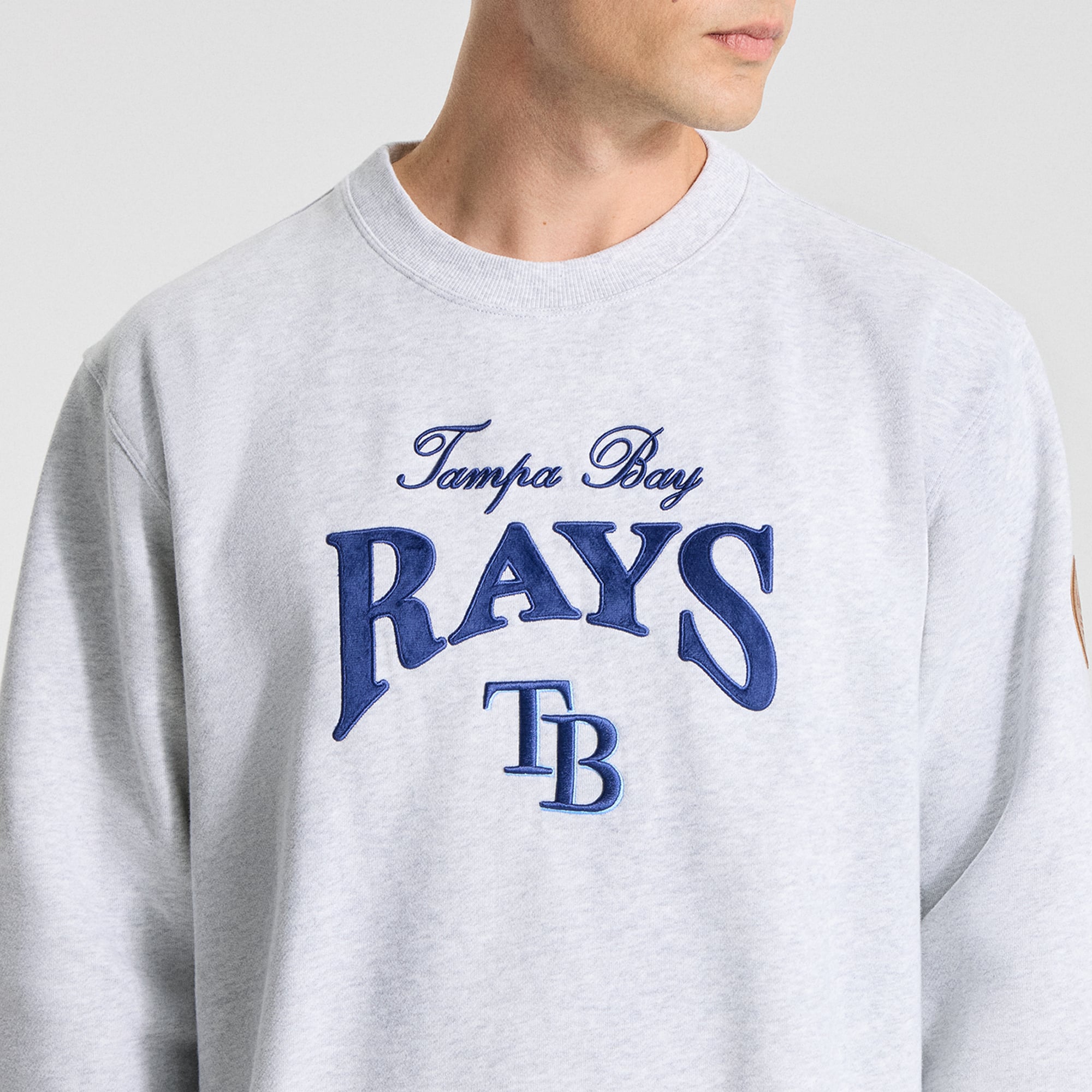 Men's lululemon Heathered Core Ultra Light Grey Tampa Bay Rays Steady State Sweatshirt