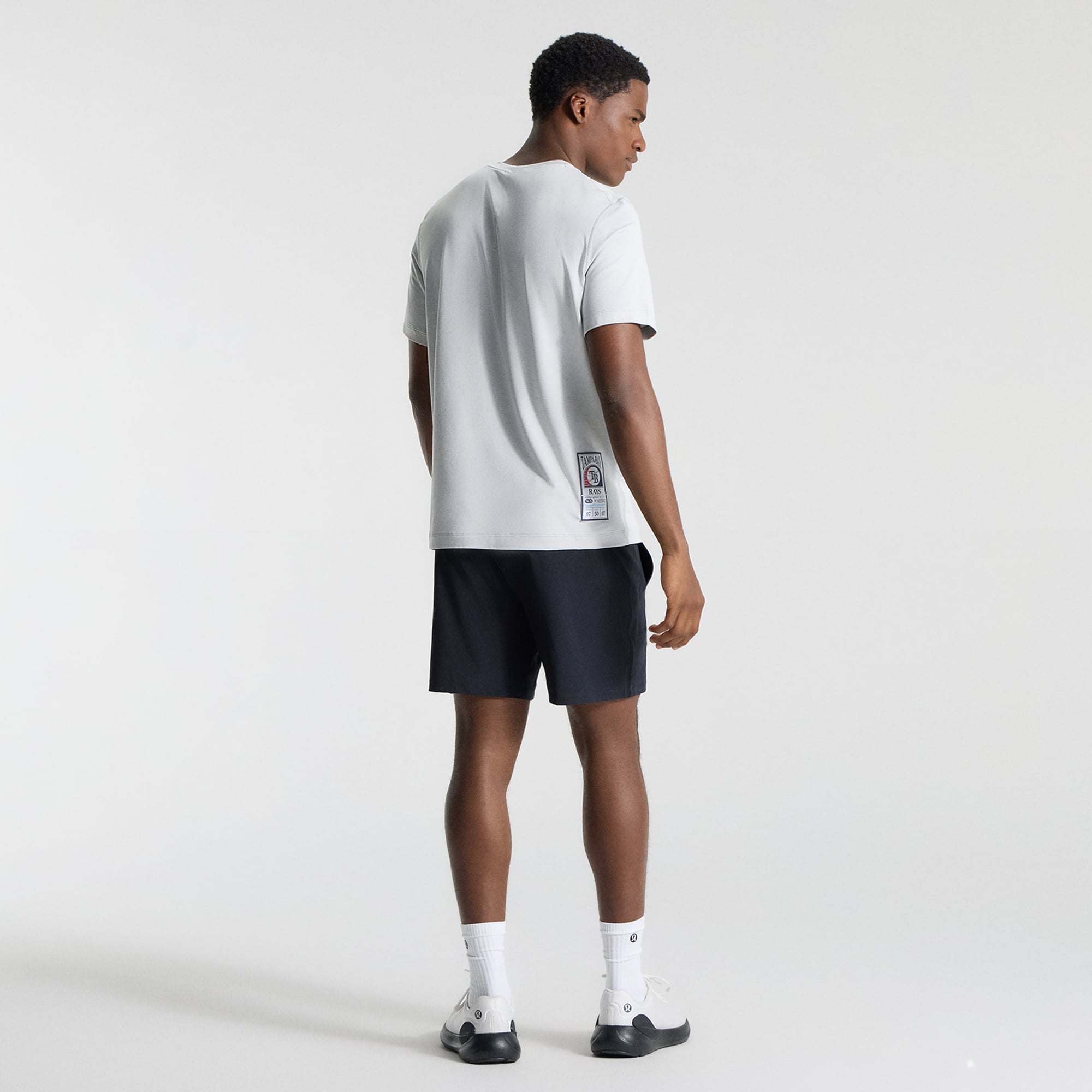 T-shirt en jersey doux pour homme lululemon Heathered Silver Drop Tampa Bay Rays