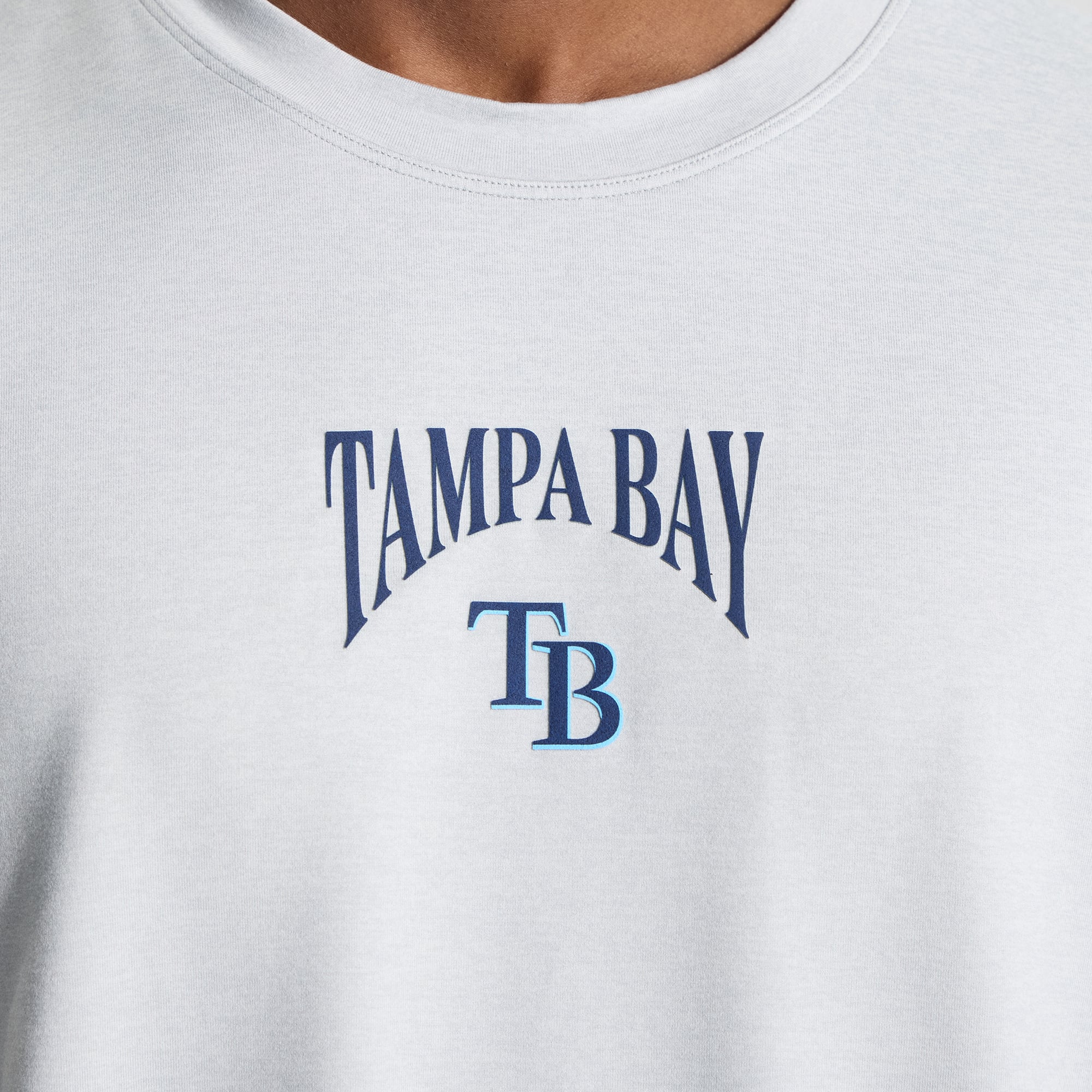 T-shirt en jersey doux pour homme lululemon Heathered Silver Drop Tampa Bay Rays
