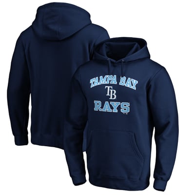 Tampa Bay Rays Heart & Soul Pullover Hoodie - Navy