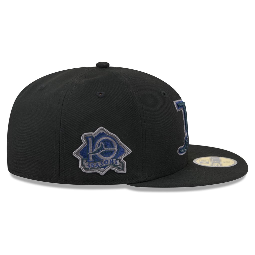 Tampa Bay Rays New Era Color Pop 59FIFTY Fitted Hat - Black