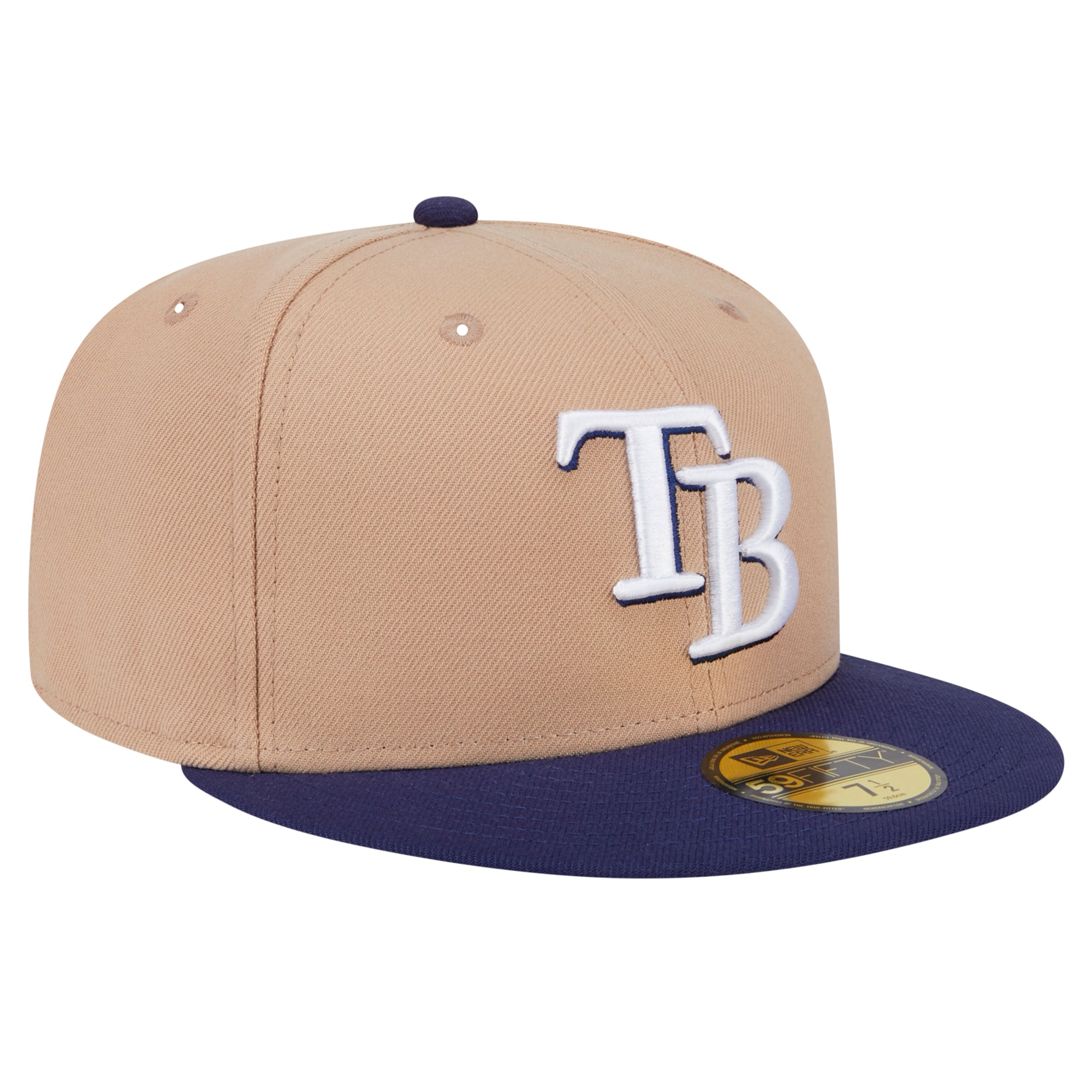 Casquette ajustée 59FIFTY Tampa Bay Rays de New Era pour homme, kaki