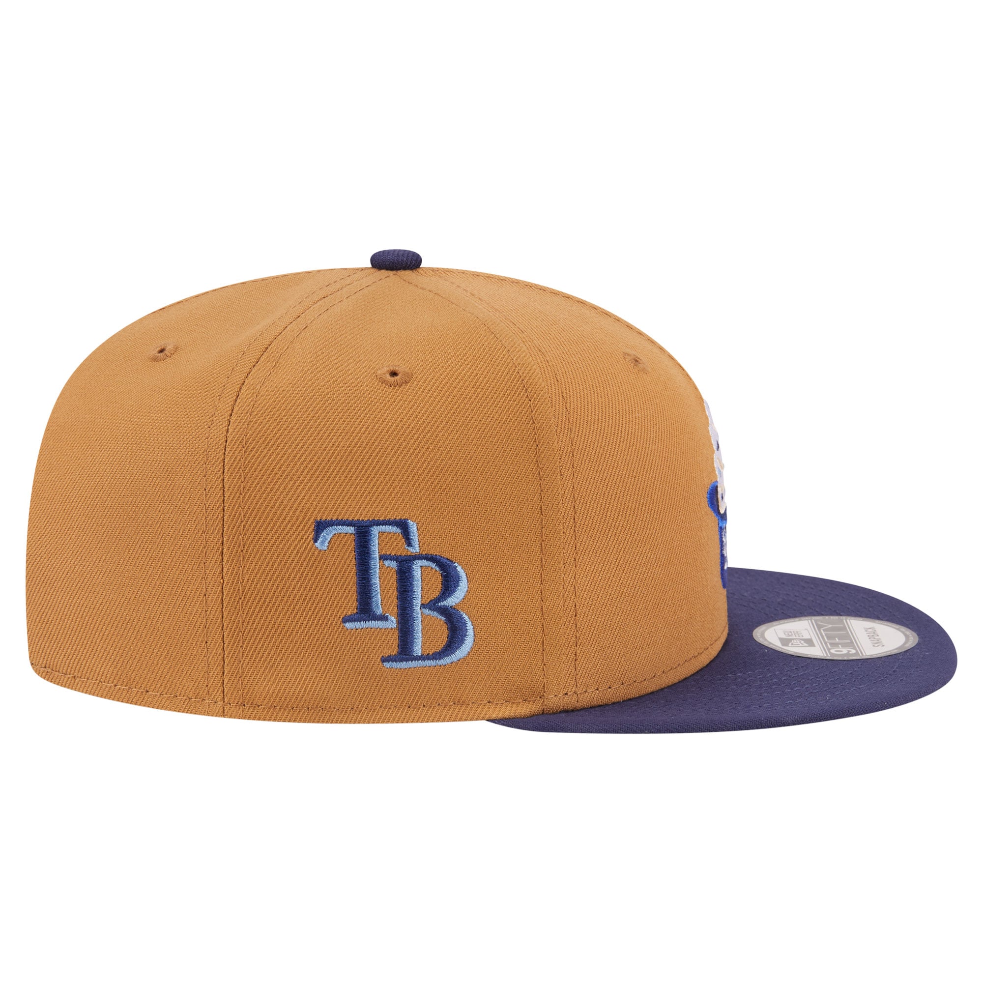 Men's New Era Khaki/Navy Tampa Bay Rays Ice Cream 9FIFTY Snapback Hat
