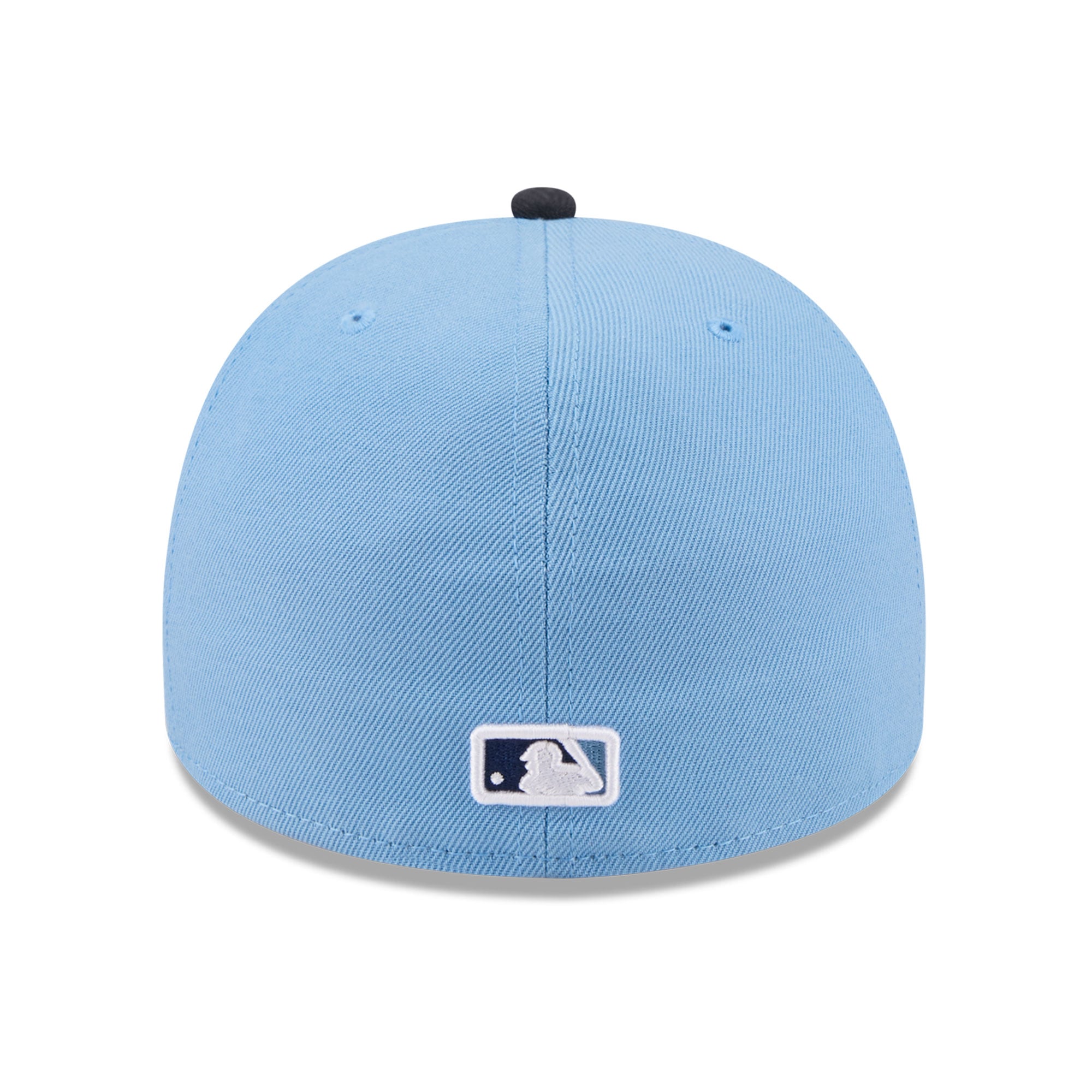 Casquette ajustée New Era 59FIFTY pour homme, bleu clair/marine, motif Tampa Bay Rays.
