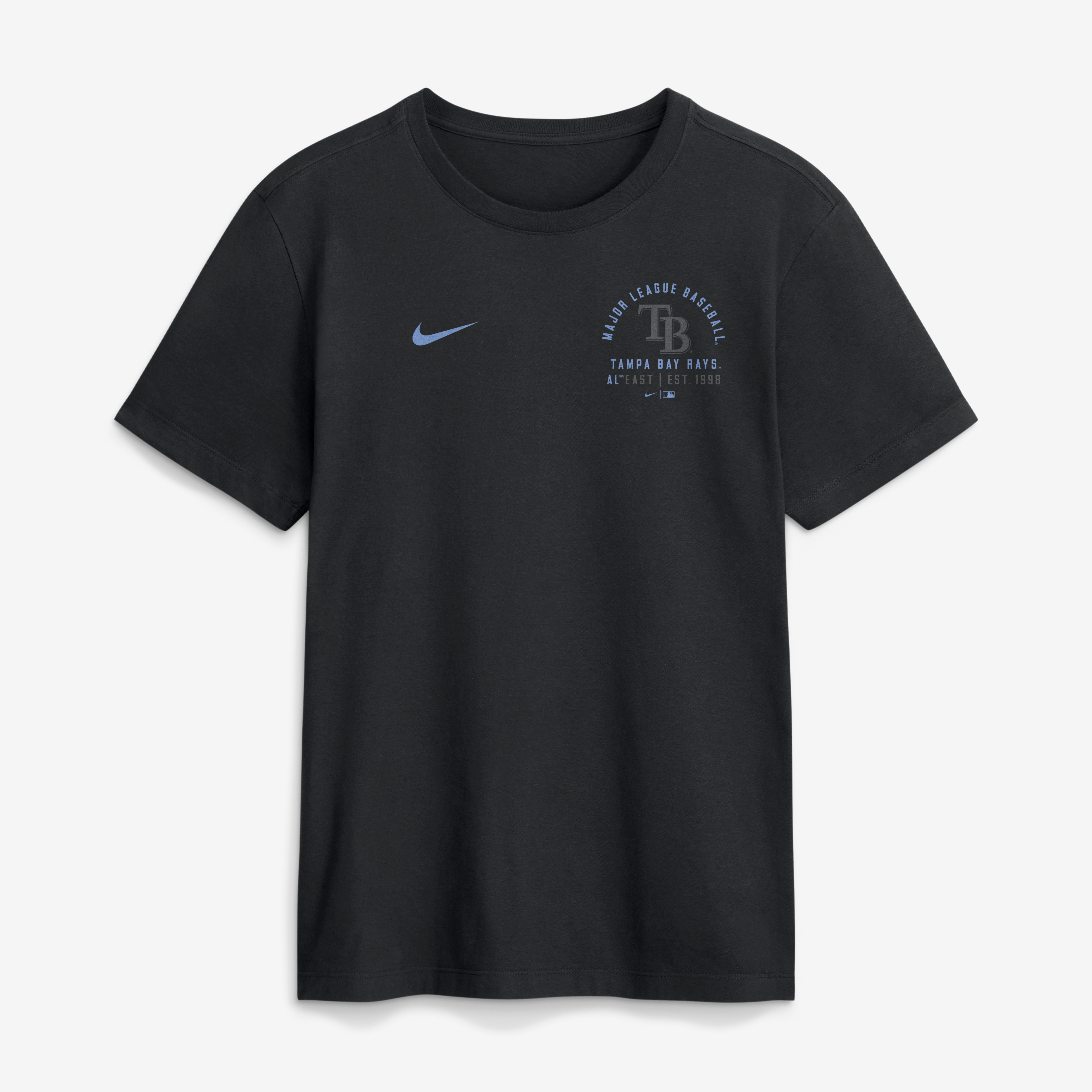 Men's Nike Black Tampa Bay Rays Split Logo T-Shirt
