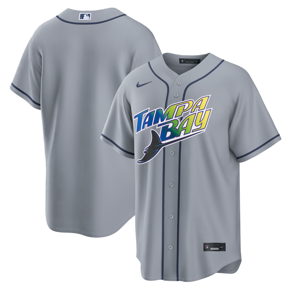 Tampa Bay Rays Nike Road Replica Jersey - Gray