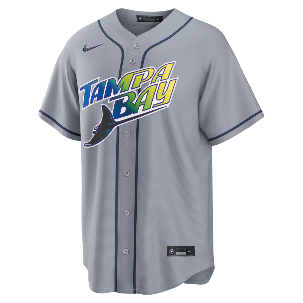 Tampa Bay Rays Nike Road Replica Jersey - Gray