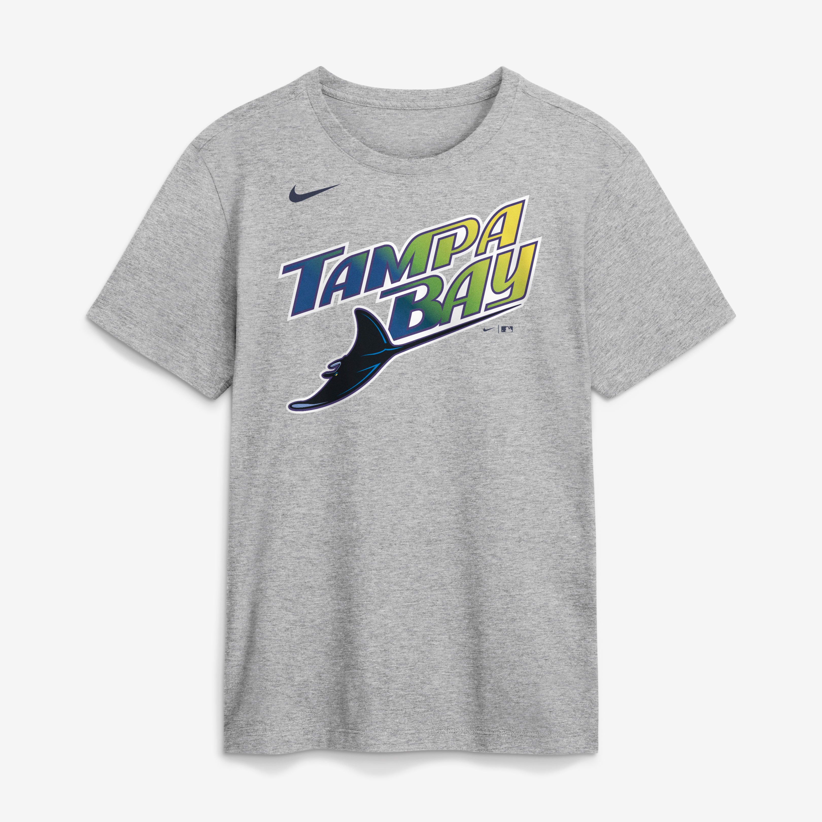 T-shirt Nike pour homme, gris chiné, Tampa Bay Rays Club