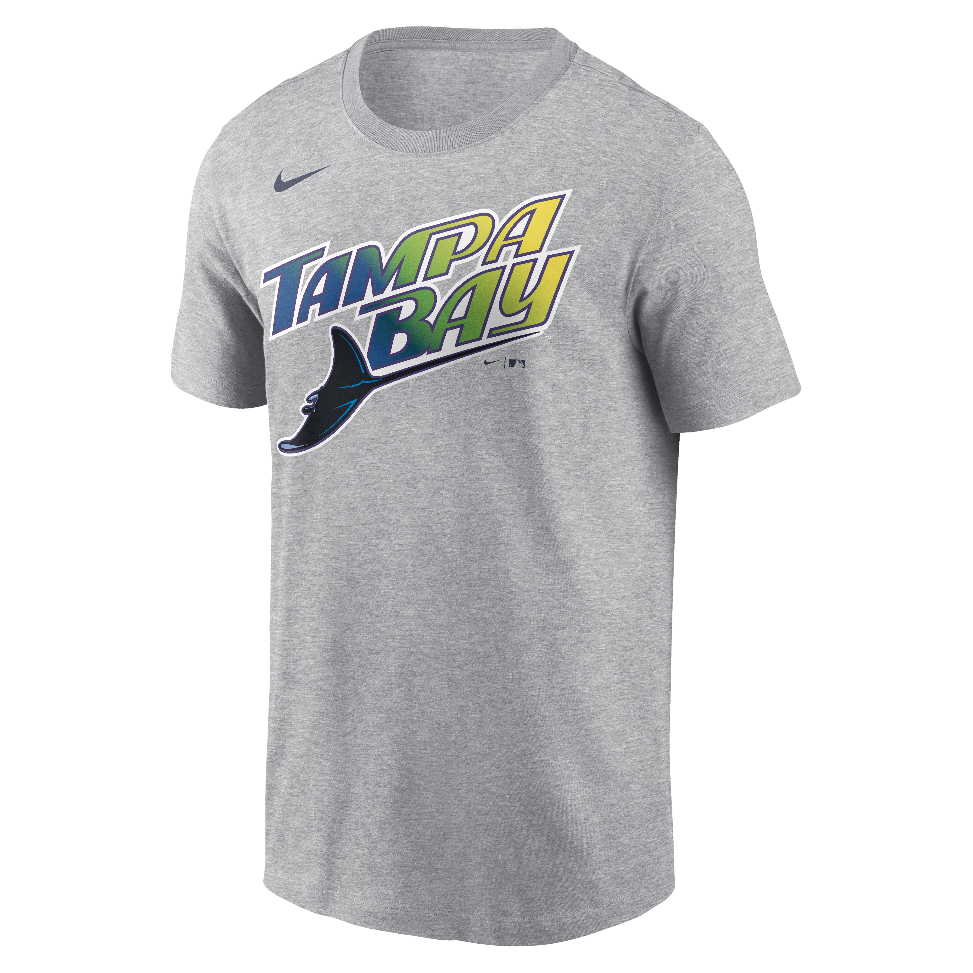 T-shirt Nike pour homme, gris chiné, Tampa Bay Rays Club