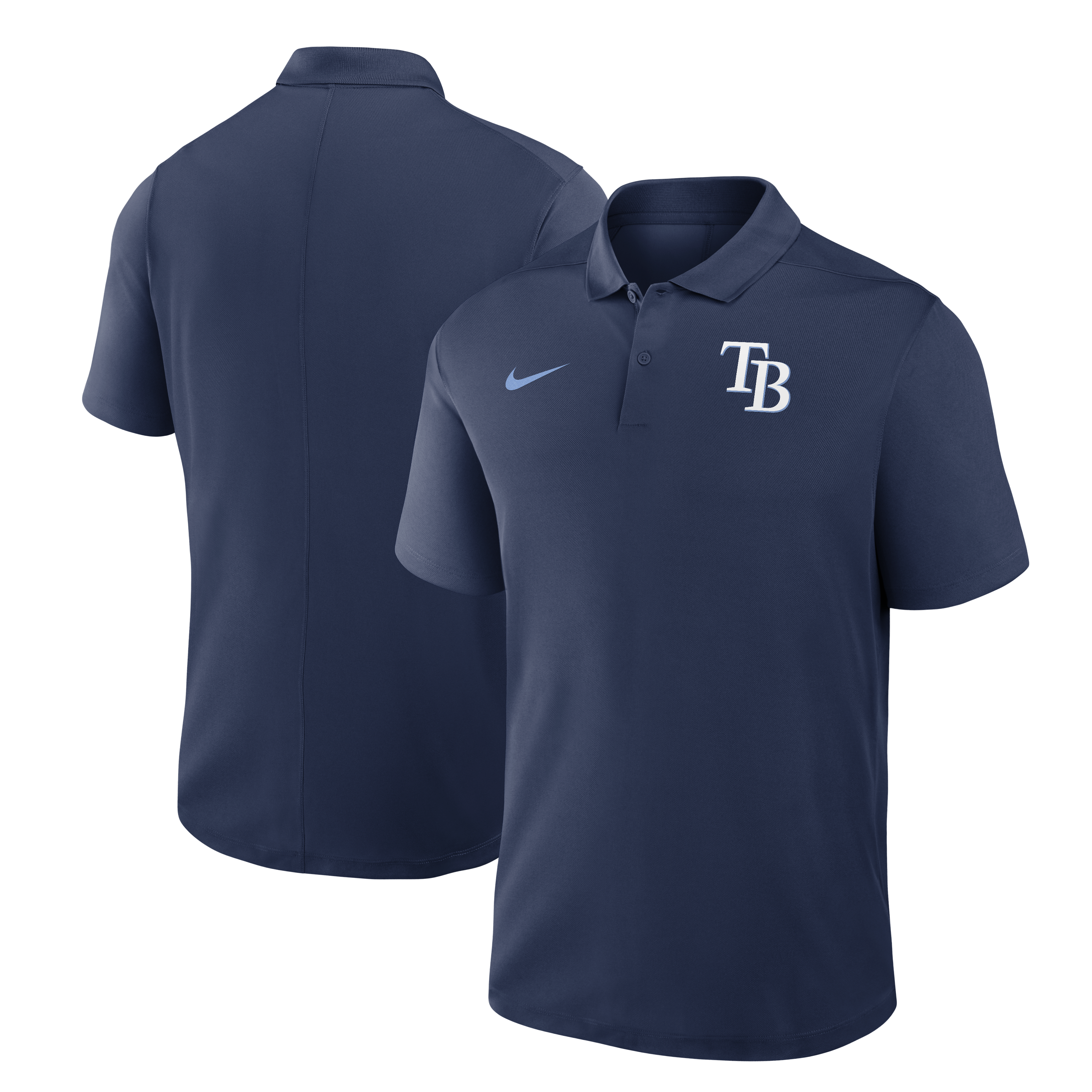 Polo Nike Dri-FIT Victory bleu marine pour homme, Tampa Bay Rays